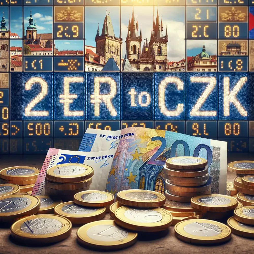 2 eur to czk